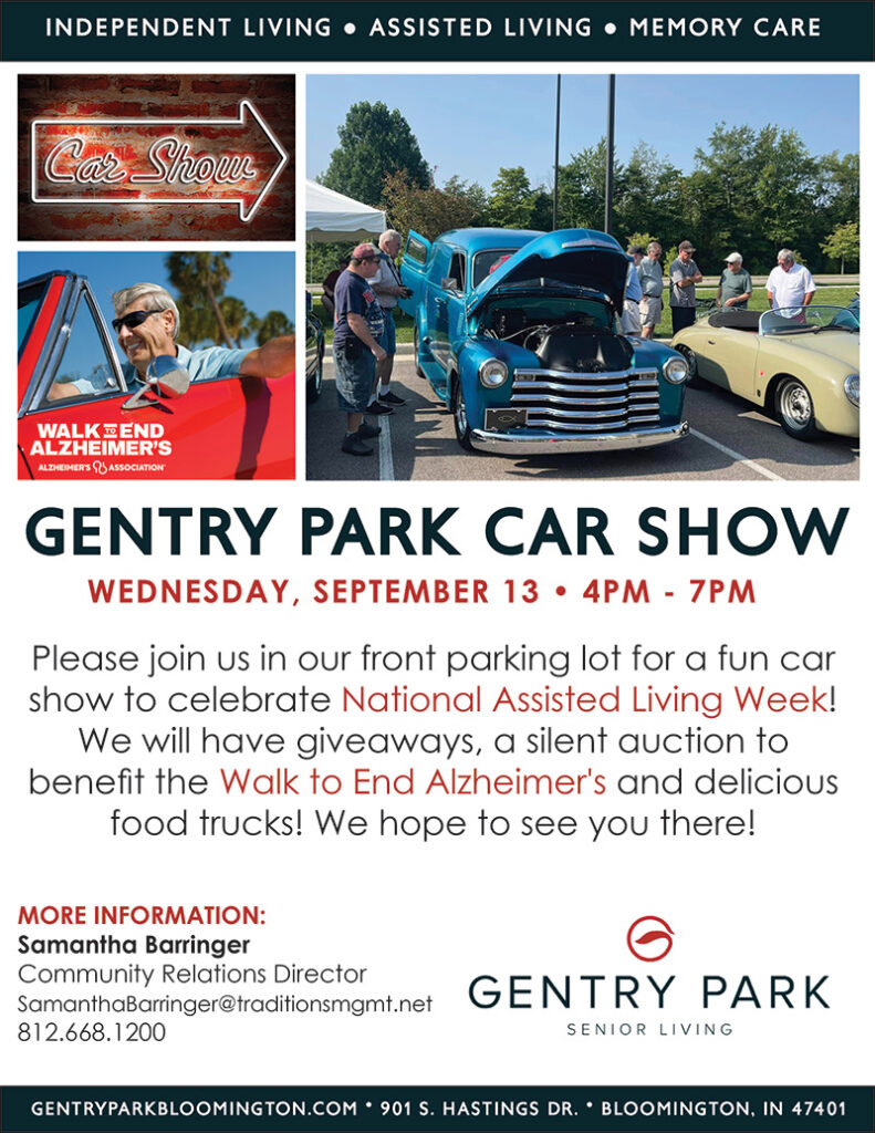 Gentry Park Car Show Gentry Park Senior Living