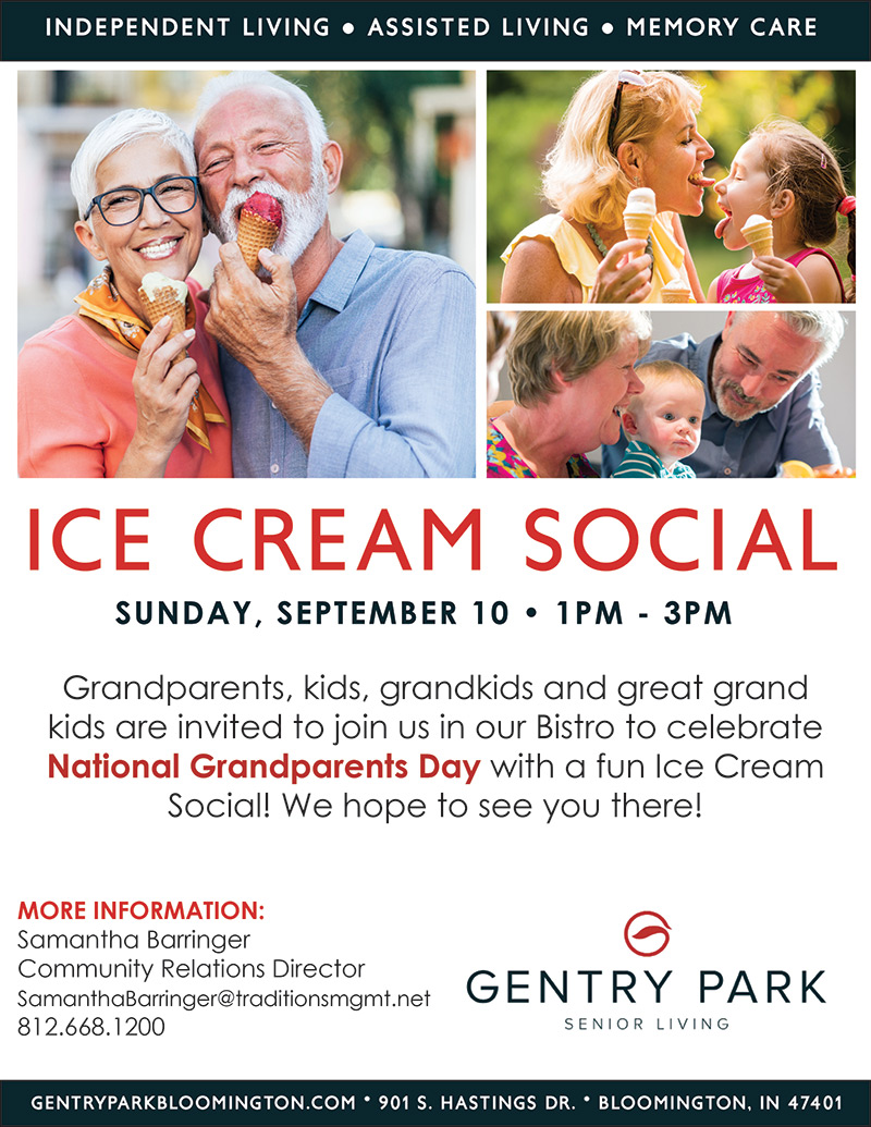 Gentry Park Grandparents Day Ice Cream Social
